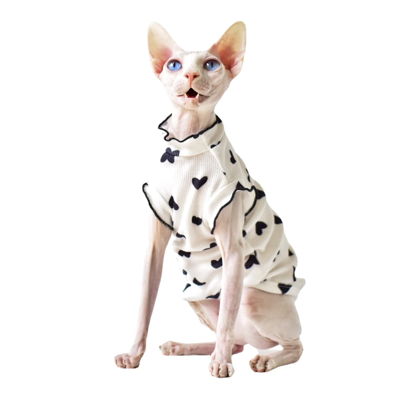 DENTRUN Heart Pattern Sphynx Hairless 