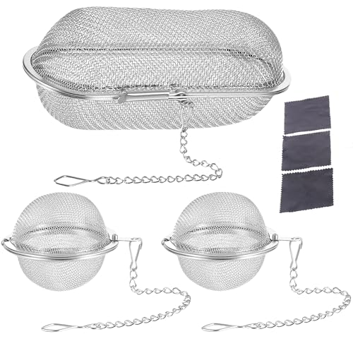 3 Pcs Ultrasonic Cleaner Baskets 304 Stainless Steel Mesh