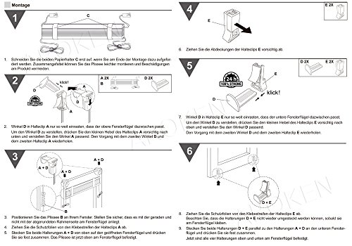 SHINY HOME® 90 X 130 cm Tende Plissettate