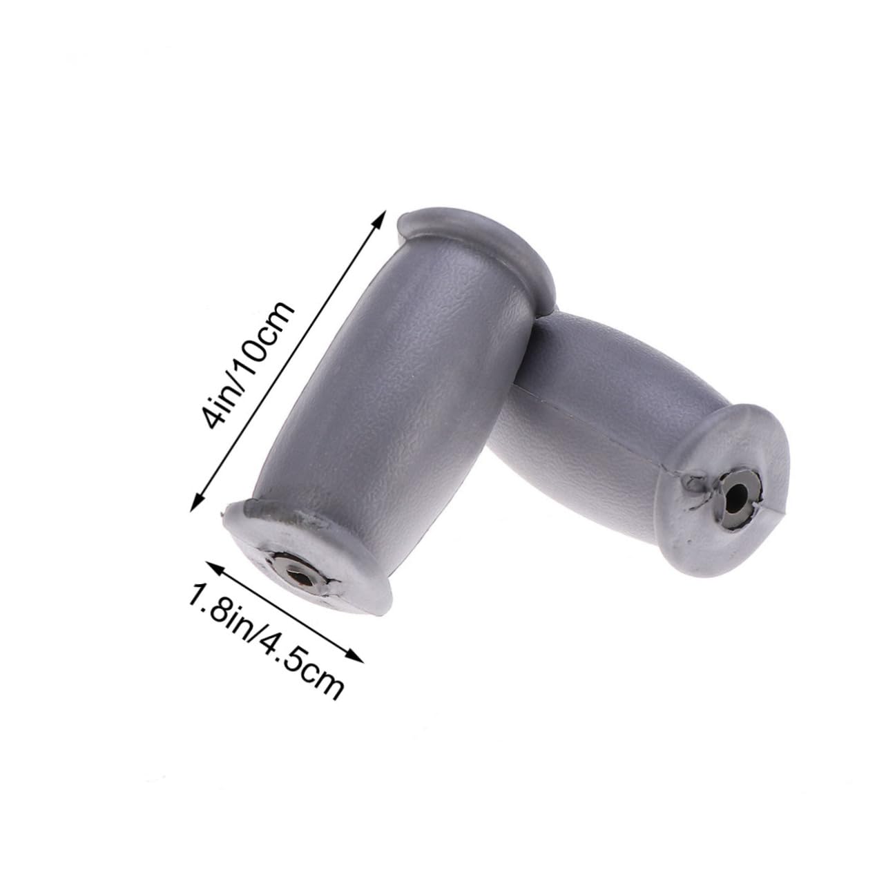 Healeved Grips for Crutches Grey Crutch Parts Replacement Handles Non-slip Easy Install Protects Hands from Abrasi