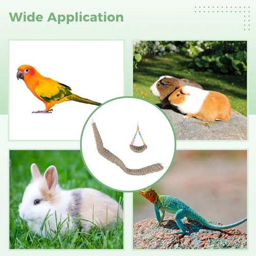 2-Pcs-Bird-Seagrass-Mats-3973in-Natural-Seagrass-Woven-Net-and-7575-Square-Net-Bird-Hammock-Mats-with-Hooks-Climbing-Rope-Ladders-Cage-Chew-Toys-for-Cockatiel-Hamster