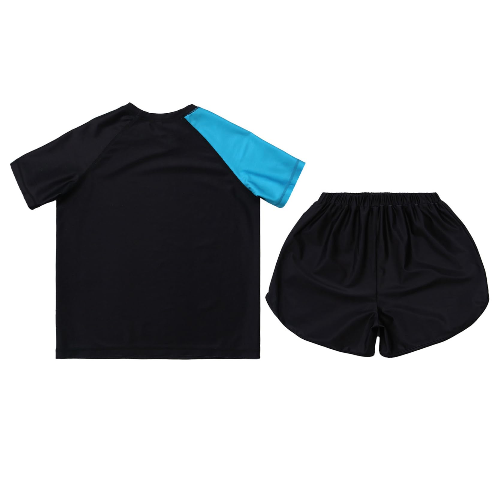 Runhomal – Conjunto de niño – Camiseta y pantalones cortos de boxeo tailandés Combat MMA – Entrenamiento deportivo para niño 5 – 16
