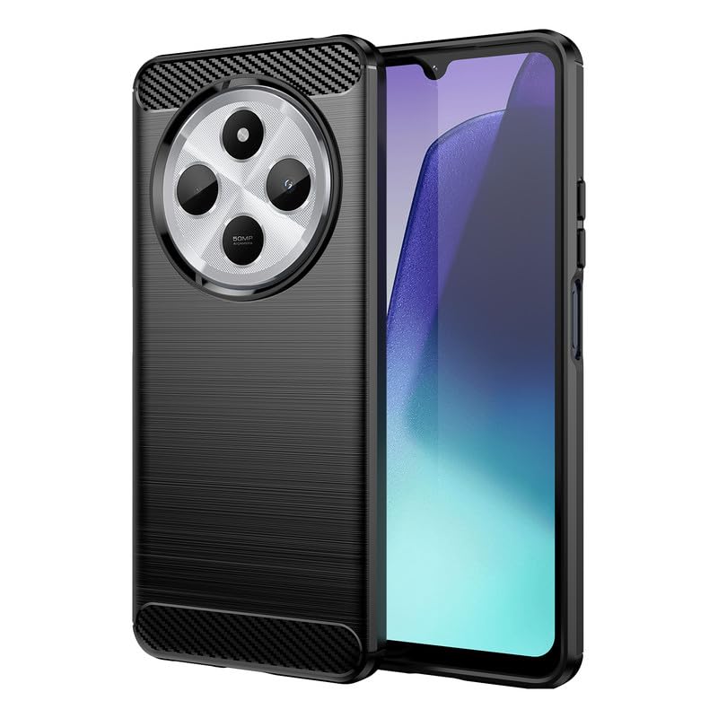 Image of Basic Case for Mi Redmi A4 5G / Redmi 14C 5G / Poco C75 5G / M7 5G (Carbon Fibre Black)