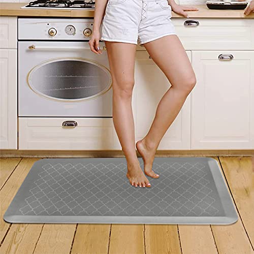 TurtleGrip Anti Fatigue Mat for Kitchen Floor, Durable Standing Desk Mat,Comfortable for Kitchen,Home, Office & Garage 82x52 cms (Grey). - Image 5