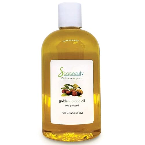 Soapeauty Aceite de jojoba, 100% puro, crudo y sin refinar, prensado en frío, 4 onzas a 7 libras (12 onzas)