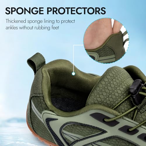 Image of ATHMILE Barefoot Water Shoes Women Men Wide Non Slip Aqua Beach River Pool | Quick Dry Swim Kayak Lake Hiking Surfing Boating Fishing Diving Rock Climbing Cruise Ship Essentials