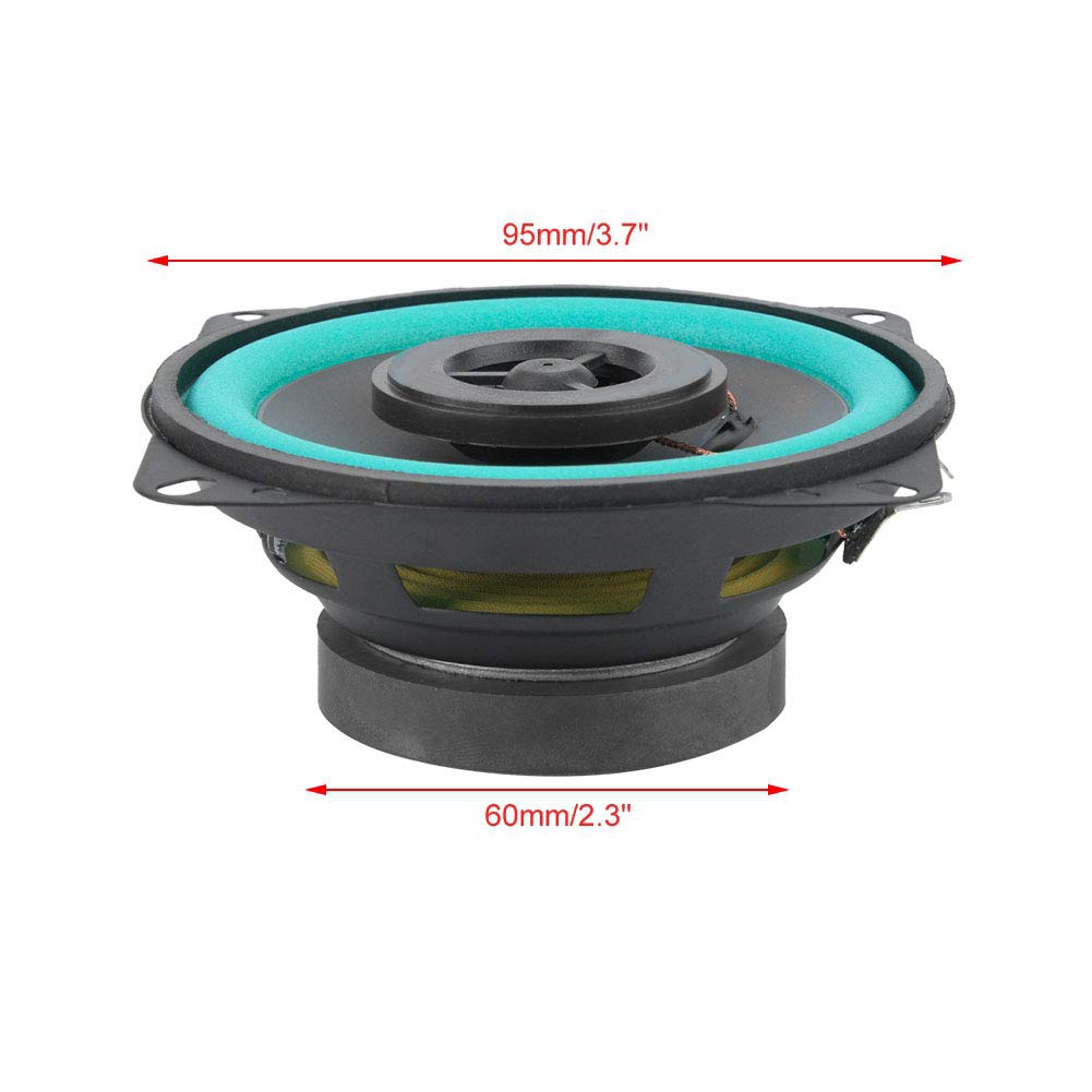 Tbest Głośnik samochodowy, głośnik 8 cm, rower górski, Cushionmountain Incar Ovisual wyposażenie 4", 100 W, głośnik wysokotonowy, super moc, drzwi pojazdu, muzyka lub głośnik
