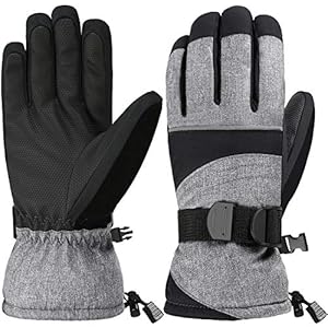 Andake Original 3M Thinsulate | Touchscreen Funktion wählbar | warm wasserdicht Winddicht rutschfest atmungsaktiv | Handschuhe Skihandschuhe Winterhandschuhe Thermohandschuhe Herren Männer