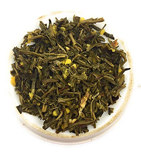 Image of Siyacha Tea Orange Spice Green Tea, 1 Kg, With Pure Cinnamon, Ginger Blend, Immunity Boosting, Lowering Cholesterol and Blood Pressure, Fresh Blend, Loose Leaf Beverage, Makes 500 Cups (approx)
