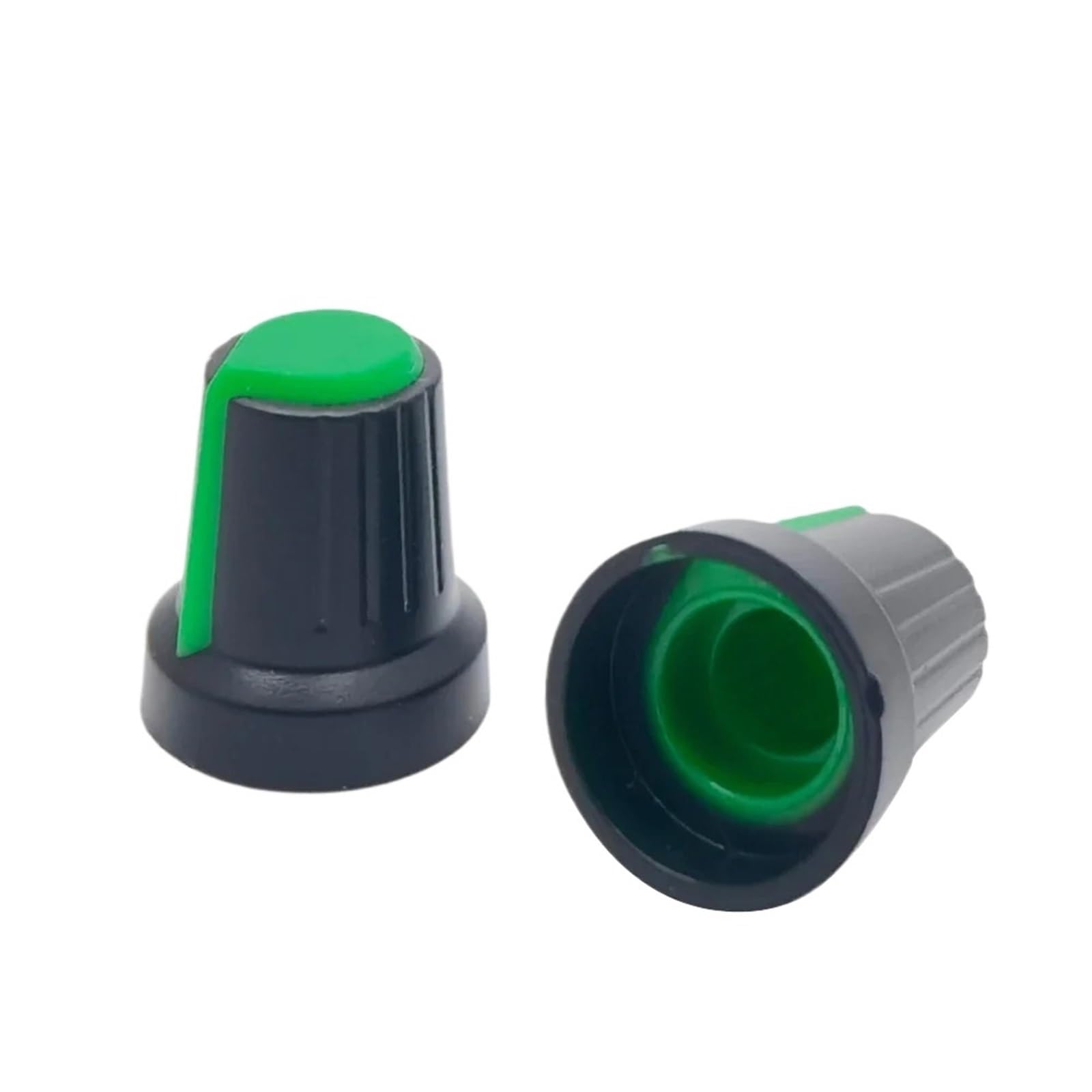KFGWOPOYVY 50pcs/lot Rotary Switch Encoder Potentiometer Wh148 Plastic Cap Volume Control Knob AG2 15x17mm Plum Handle Shaft Hole 6mm(G)