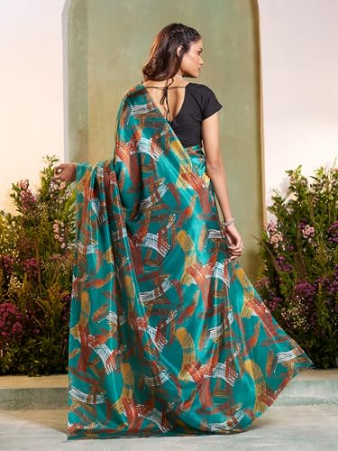 Image of Garden Vareli Art Silk Abstract Print Saree