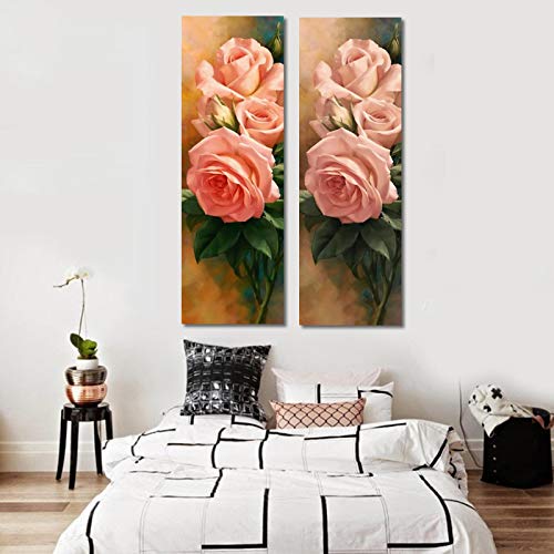 Affiches et impressions peinture rose pour décoration murale chambre