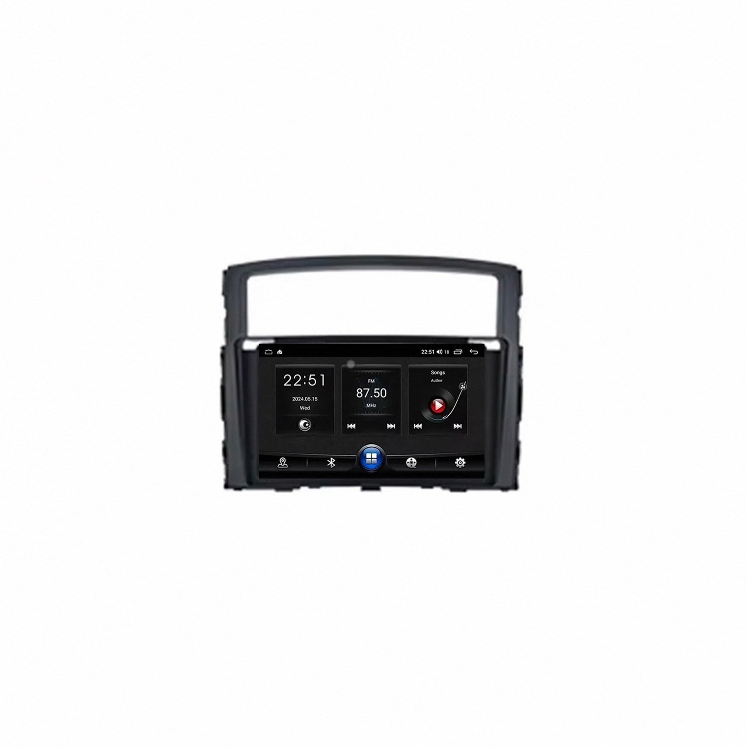Radio Coche 2 DIN Android Auto Bluetooth Hyundai Santa Fe 3 8