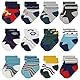 ZERULETS Kinder Babysocken Baby Jungen Mädchen Dicke Socken 12 Paare Neugeborene Baumwolle Socken Baby Winter Socke Erstlingssocken für 0-6 Monaten（Raketen）