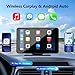 Portable Wireless with Apple CarPlay and Android Auto Screen for Car, 7