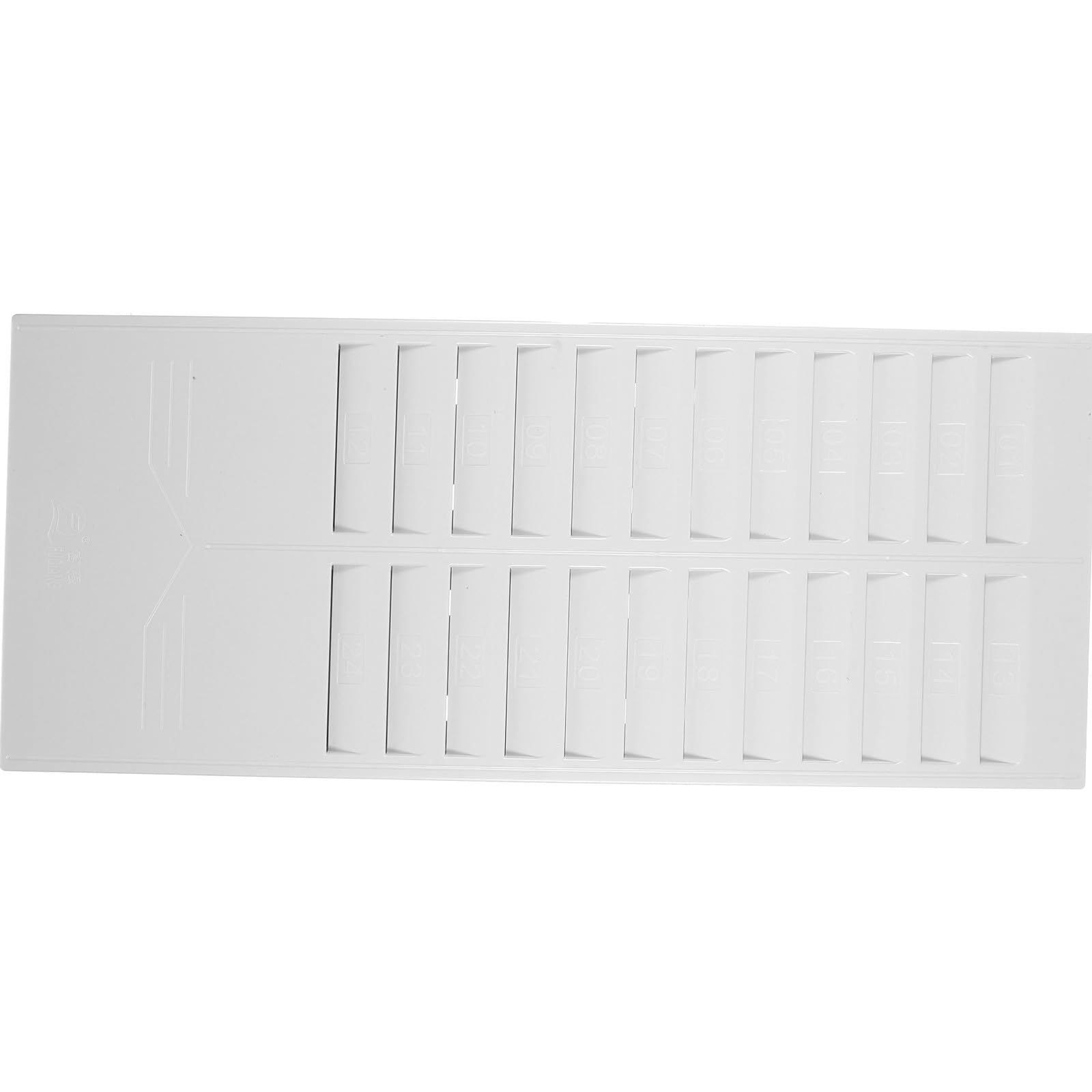 Porte-cartes de pointage 24 fentes Healvian pour organiser efficacement le pointage des salariés