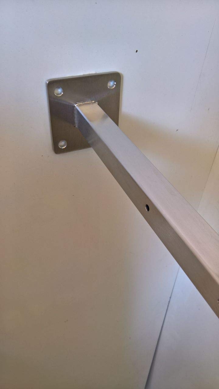 INOXLM Wandtrockner Edelstahl 3 stück, Wäscheständer Wandmontage für Balkon & Außenbereich, Stabil & Pflegeleicht Wand Wäscheständer Made in Italy