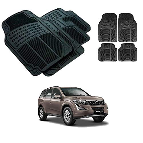 Neeb Traders Car Rubber Floor Mats/Carpet Colour Black Mahindra XUV 500