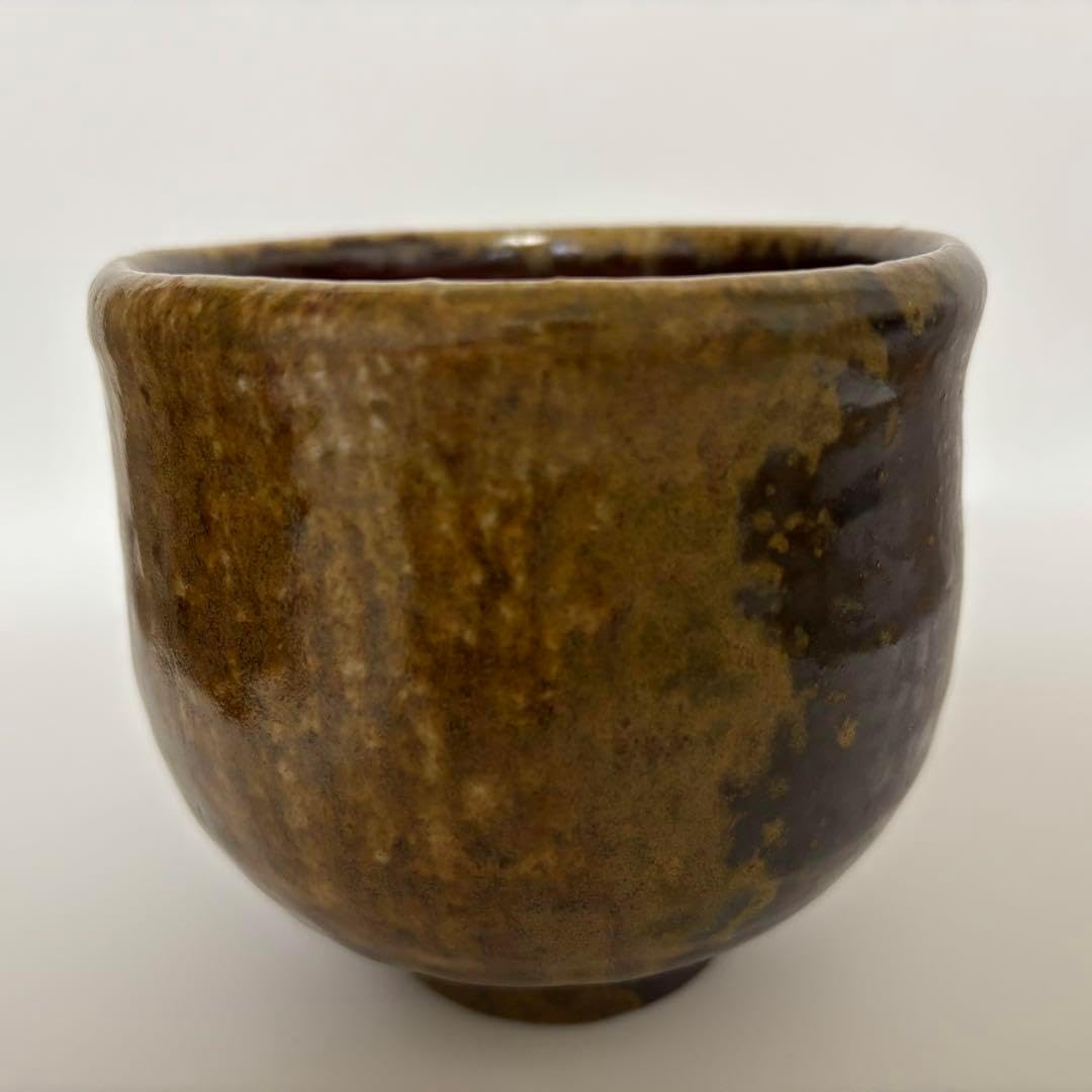 備前焼 抹茶茶碗 藤原忠秋（陶芸ほなみ） 備前焼の土色と窯変が見られ