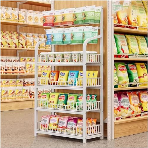 Estante de supermercado de metal y estantería comercial minorista