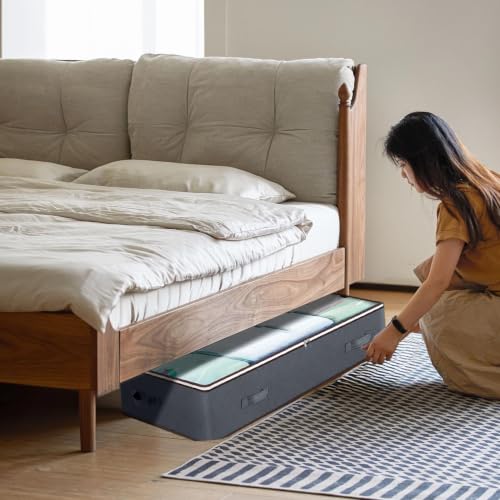Under Bed Storage Container, Under The Bed Storage, Closet Organizer, Underbed Storage Bag, Clothes Storage Quilt Bag, Non Woven Organizing Bag, Sturdy And Durable, For Blanket Clothes Comforter - Image 4