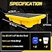 2 Drum Spill Containment Pallets with Drain, Leakproof Platform for Garage, Basement, Industrial Storage (1 Pack, 26