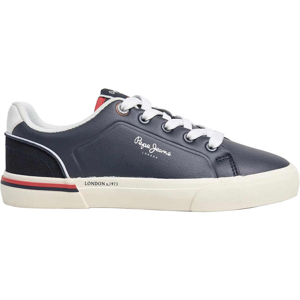 Pepe Jeans Kenton Campus B Sneak, Blue (Navy), 4 UK