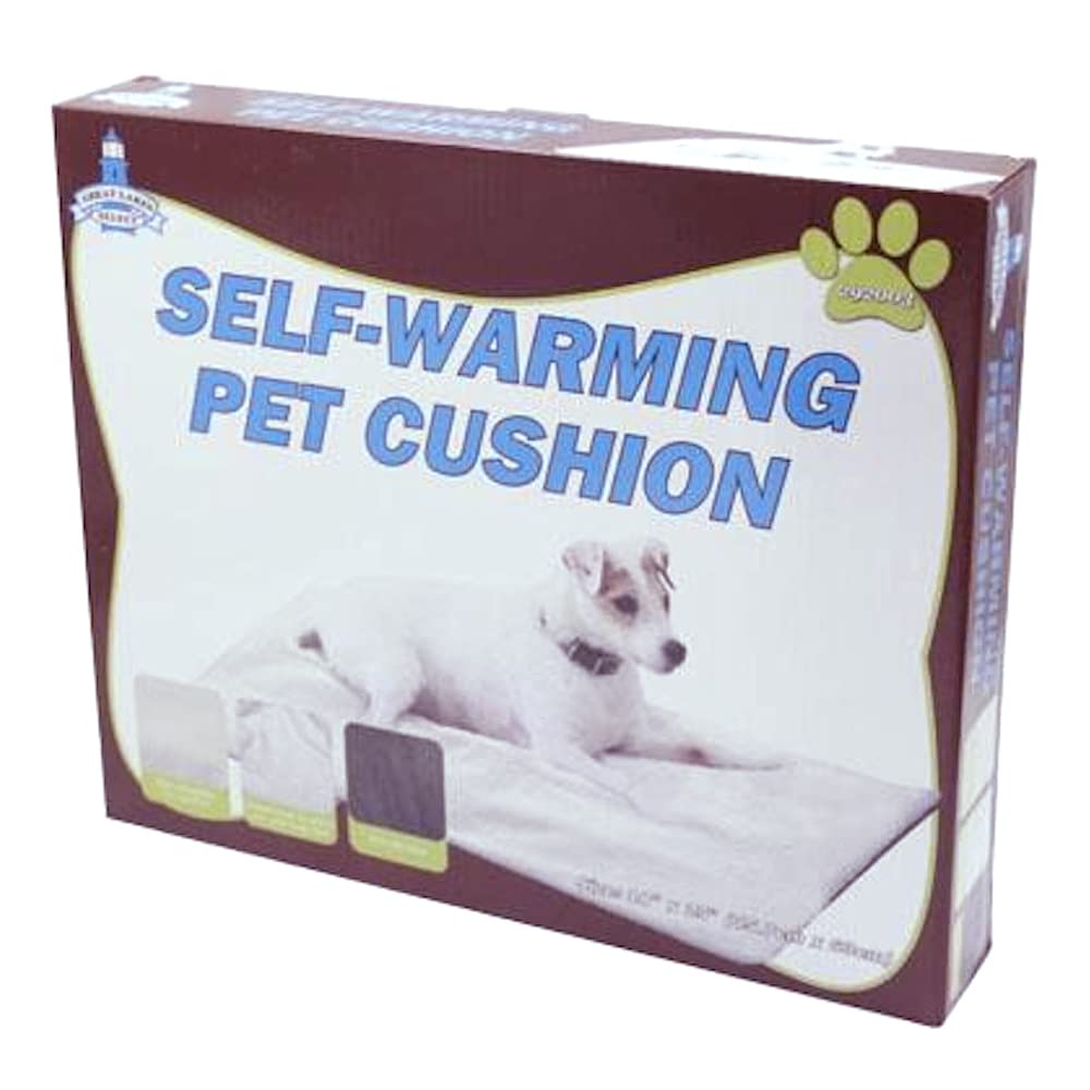 Great Lakes Self Warming Comfortable Pet Cushion For Animal Snuggle Thermal Soft Simulated Sheepskin 18