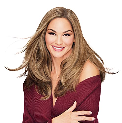 Hair u wear Go All Out Top-Of-Top 16 Inch Wig Top Piece, Average Size Cap, SS10/22 Iced Cappuccino