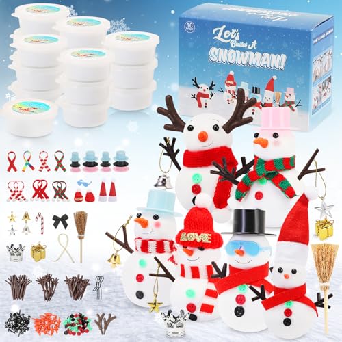Kit de bonhomme de neige blanc : cadeaux de Noël pour enfants