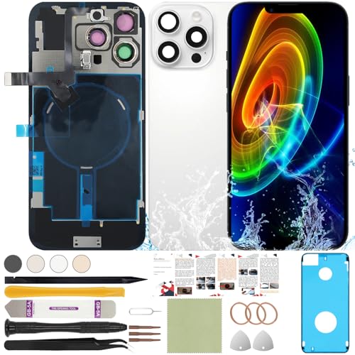 ReuWeu Back Cover Replacement Compatible with iPhone 16 Pro All Carriers 6.3