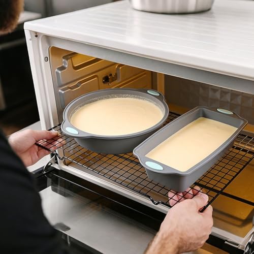 Moldes de silicona para repostería casera moldes redondo cuadrado rectangular para meriendas 3