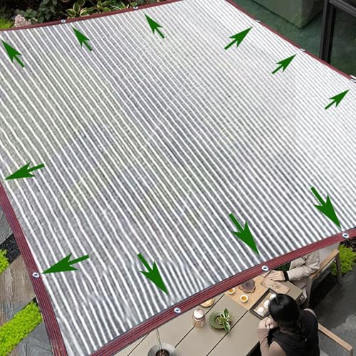 Tejido de aluminio transpirable premium para protección UV avanzada en jardines y terrazas 3