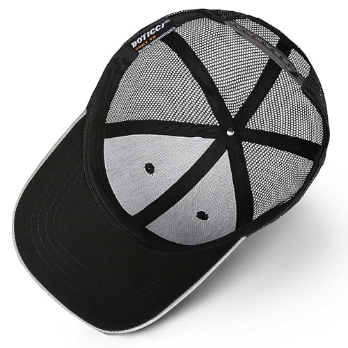 Image of American Flag Hat, Baseball Cap for Men Women, Adjustable Snapback Hats USA Flag Trucker Hat Black