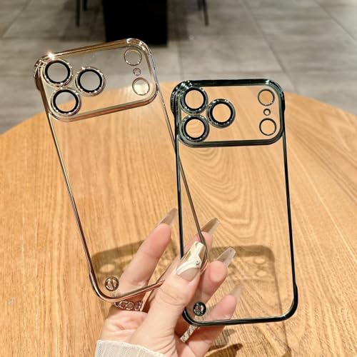Coque iPhone 16 Plus sans bordure silicone vert antichoc - 3