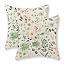 Watercolor Beige Sage Green Flower