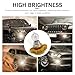 Downhill PSX24W Fog Light Bulbs,12V 24W 3500K Ultra-bright Shock-proof Quartz Glass Daytime Running Light, Plug and Play Multi-functional Cars Lighting Replacement (Warm white Light)