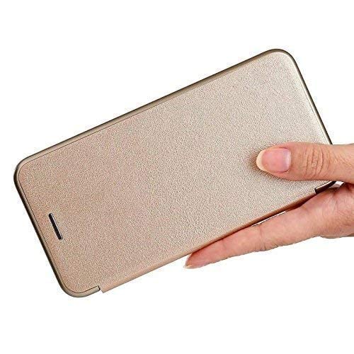 SmartLike Leather Flip Cover for Samsung Galaxy A9 Pro (2016) Gold