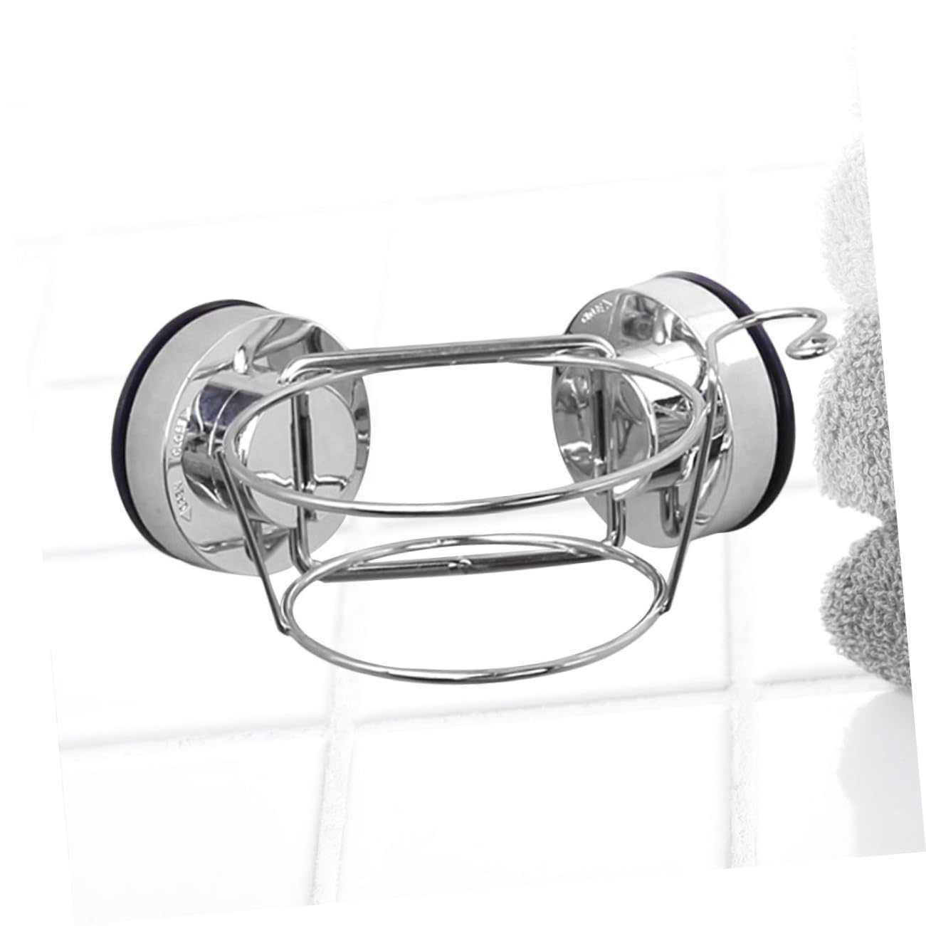 Didiseaon 2 Piezas Soporte Para Secador De Pelo Estante Para Secador De Pelo Cabello Organizador De Secador De Pelo Cesta De La Escalera Suministros De Baño Colgante Pared De Succión