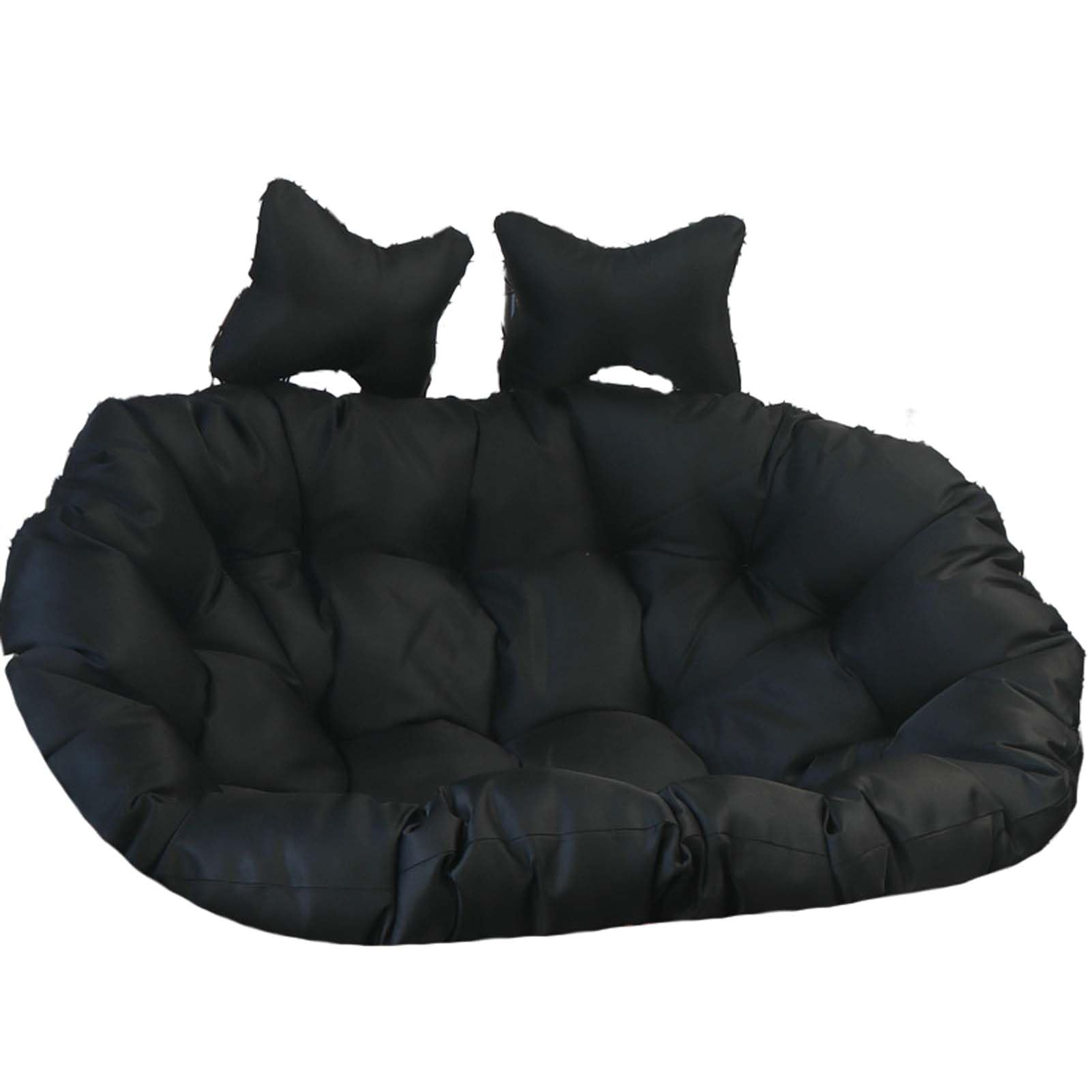 Cojín de Lujo Doble para Hamaca Colgante, Lavable, para Exteriores, Patio, Silla Colgante Tipo Huevo, para sofá de Dos plazas y Columpio, cómodo cojín de Repuesto para sillas colga