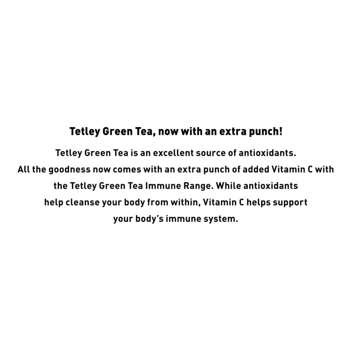 Tetley Green Tea Immune, With Added Vitamin C, Classic Green Tea Flavour, 50 Tea Bags 4