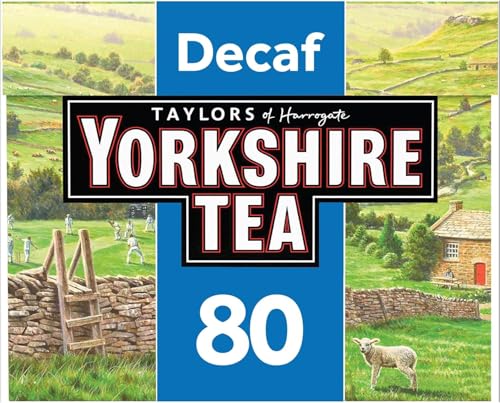 Yorkshire Tea Decaf Box of 80 Tea Bags (Pack of 1)