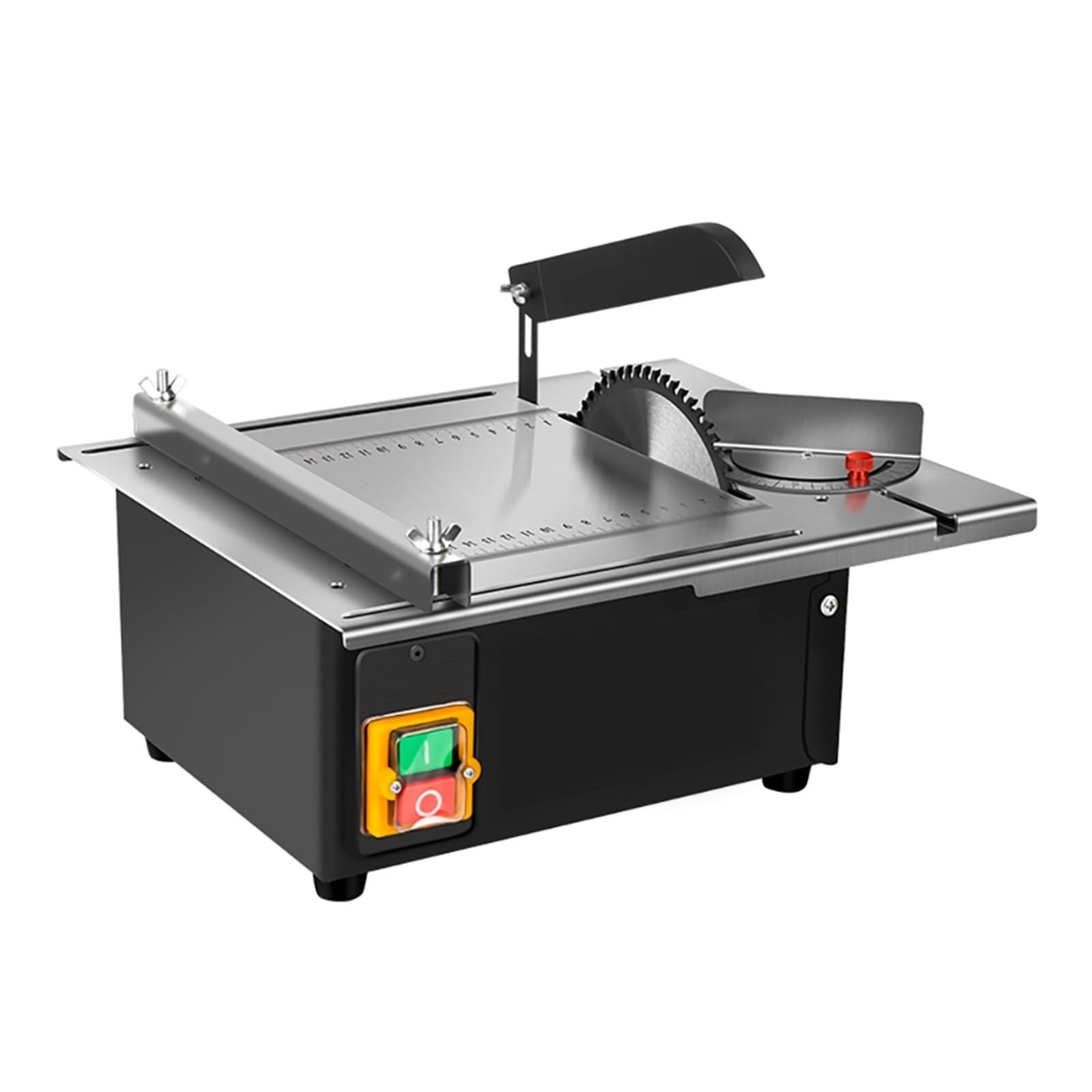 Mini Piła Stołowa 2500W 340 * 280mm Piła Stołowa Do Obróbki Drewna Blat Ze Stali Nierdzewnej Z Linijką Kątową I Regulowanym Podkładem Precyzyjne CięCie