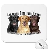 Labrador Retriever Mouse Pad Dog Mousepad "Vice Versa"