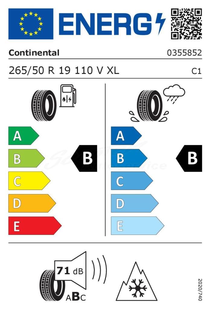 CONTINENTAL - WinterContact TS 870 P – 265/50 R 19-110V/B/B/71dB – opony zimowe
