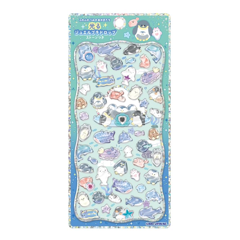 Amazon.co.jp: カミオジャパン ステッカー 光るプチドロップステッカー