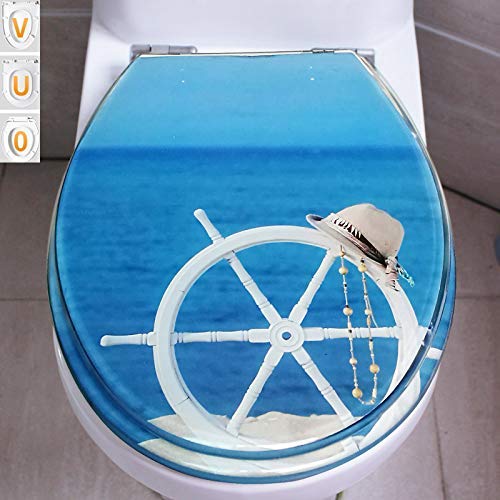 Abattant WC Ocean Cruise pour Salle de Bain Familiale | Décor marin unique