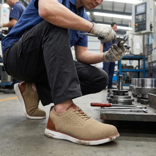 Image of Steel Toe Shoes for Men Lightweight Safety Tennis Shoes Work Sneakers