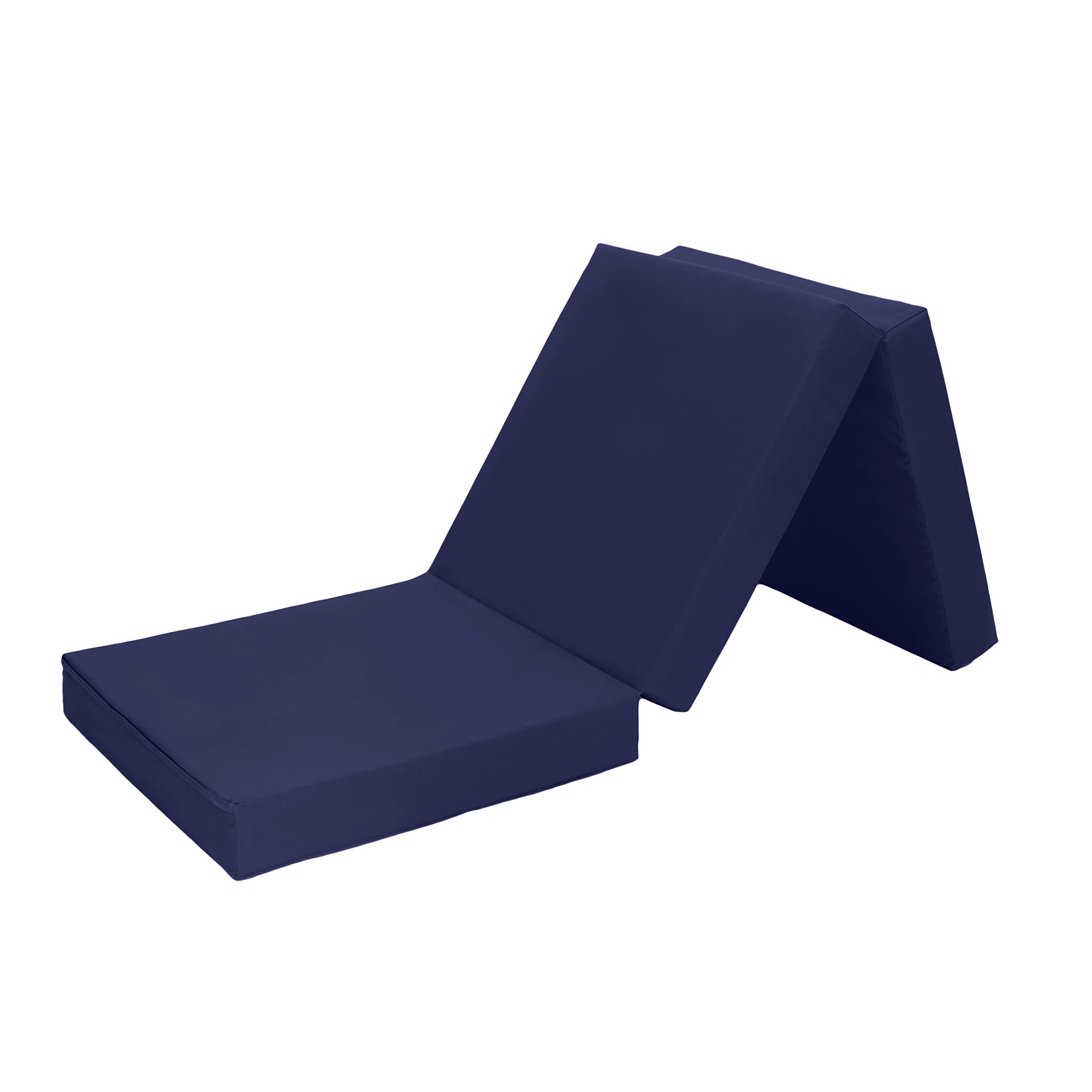 Loft 25 Matelas Z Pliable Simple | Lit Z Cube Pliable résistant à l'eau | Chambre d'amis, Salon, Chambre à Coucher | Matelas futon Confortable | Canapé-Chaise léger et Durable (Marnie)