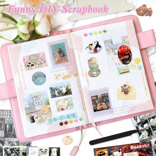 Image of 990Pcs Cute Scrapbook Stickers Travel Y2k Japanese Sticker Book for Adult Kawaii Korean Stickers for Journaling Heisei Retro Aesthetic Sticker Manga Style Decor for DIY Crafts Junk Journal Gifts Sound